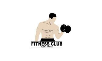Fitness logo design template design for gym vector