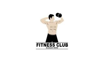 Fitness logo design template design for gym vector