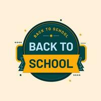 back to school label vector