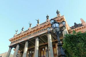 Juárez teatro en guanajuato, un cautivador mezcla de arquitectura, arte, y historia, un debe visitar punto de referencia foto