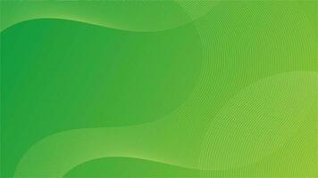 abstract green gradient organic background with wavy lines vector