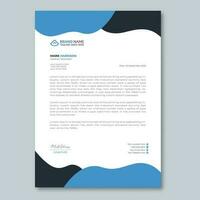 modern letterhead design and template vector