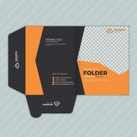 Creative File Folder Design and Template for Your Company vector