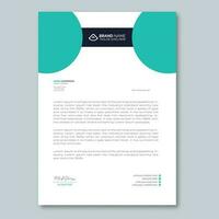 new and modern letterhead design and template vector
