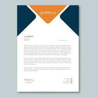 professional letterhead design and template vector