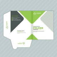 Modern File Folder Design and Template for Your Company vector