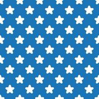 Stars seamless pattern. Stars on a pretty blue background, vector retro seamless pattern for packaging, fabric, paper, background.