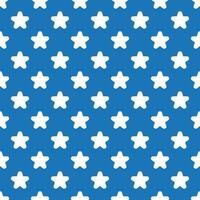 Stars seamless pattern. Stars on a pretty blue background, vector retro seamless pattern for packaging, fabric, paper, background.