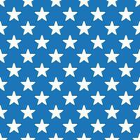 Stars seamless pattern. Stars on a pretty blue background, vector retro seamless pattern for packaging, fabric, paper, background.