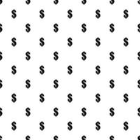 Seamless pattern with dollar sign. Endless vector background.