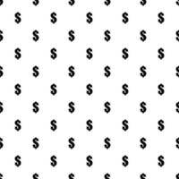 Seamless pattern with dollar sign. Endless vector background.