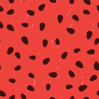 Watermelon seeds texture seamless pattern vector illustration