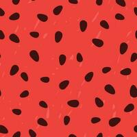 Watermelon seeds texture seamless pattern vector illustration