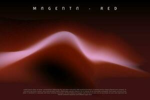 Magenta Red gradient background. Soft mysterious magenta red liquid flow gradient on dark background concept. Vector Illustration. EPS 10.