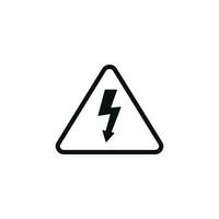 High voltage caution warning symbol design vector