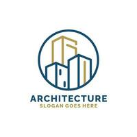 Real estate, architecture, construction logo design vector illustration