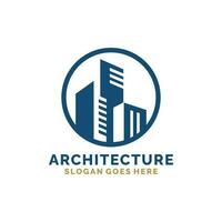 real bienes, arquitectura, construcción logo diseño vector ilustración