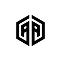 letra un logo diseño para empresa vector