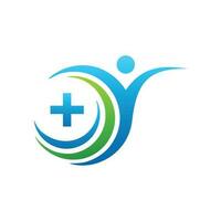 Medical health logo design templates vector