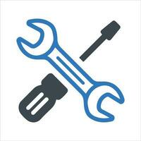 Tools icon. Vector and glyph