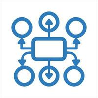 Business Strategy Icon. Vector and glyph