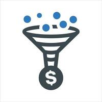 Coin Conversion Icon. Vector and glyph