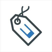 Product tag icon. Vector and glyph