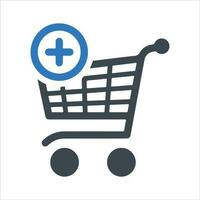 Add to cart icon. Vector and glyph