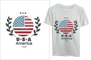 American labels design for T Shirts vector