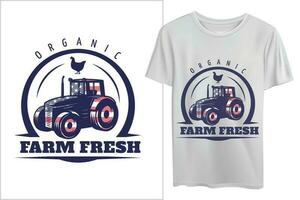 American farm logo design for T Shirts vector