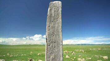 inscripción de obelisco menhir desde antiguo antiguo veces video