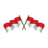 indonesia flag vector illustration