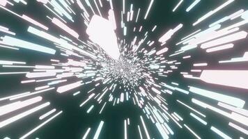 3d visuell Animation zum vj. Bewegung Quadrate Neon- video