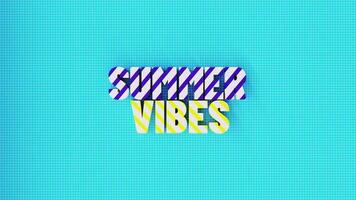 3d animation Text with Fluid Summer Vibes video