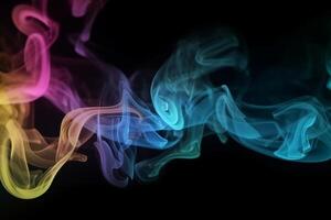 sketch colored , multicolored fumigate spreading , brilliantly backdrop for ad or finality , wallpaper for appliance. Animation photo
