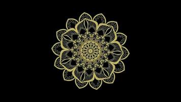 d'or mandala fleur motif video