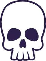 Skull holiday halloween decoration design. vector