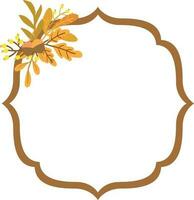 Autumn frames for decoration and design. vector