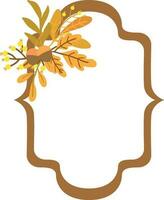 Autumn frames for decoration and design. vector