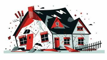 Symbolic Resilience Exploring the Broken House Banner Image vector