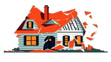 Symbolic Resilience Exploring the Broken House Banner Image vector