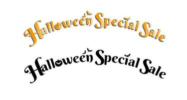 Halloween Special Sale Text vector