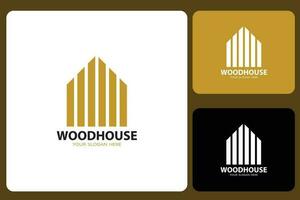 Woodhouse Logo Design Template vector