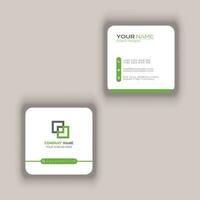 Rounded Square Business Card Vector Template