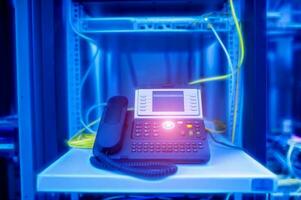 IP  phones with VoIP technology are outstanding in international usage. photo