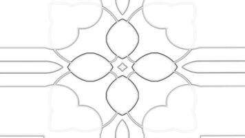 Abstract animated outline. Wave animation with patterns motion. video