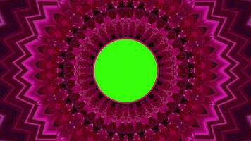 Geometric cube transitions. cubes 3d pattern style background with chroma key green screen on display video