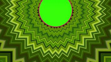 abstrakt grön bakgrund med cirklar. grön kalejdoskop och cirkel grön skärm. video