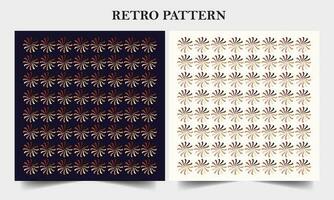 Retro pattern design for background and fabric vector