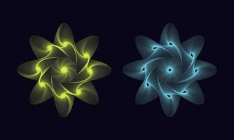 Design spiral set of thick speed lines. Speed lines in circle form design vector